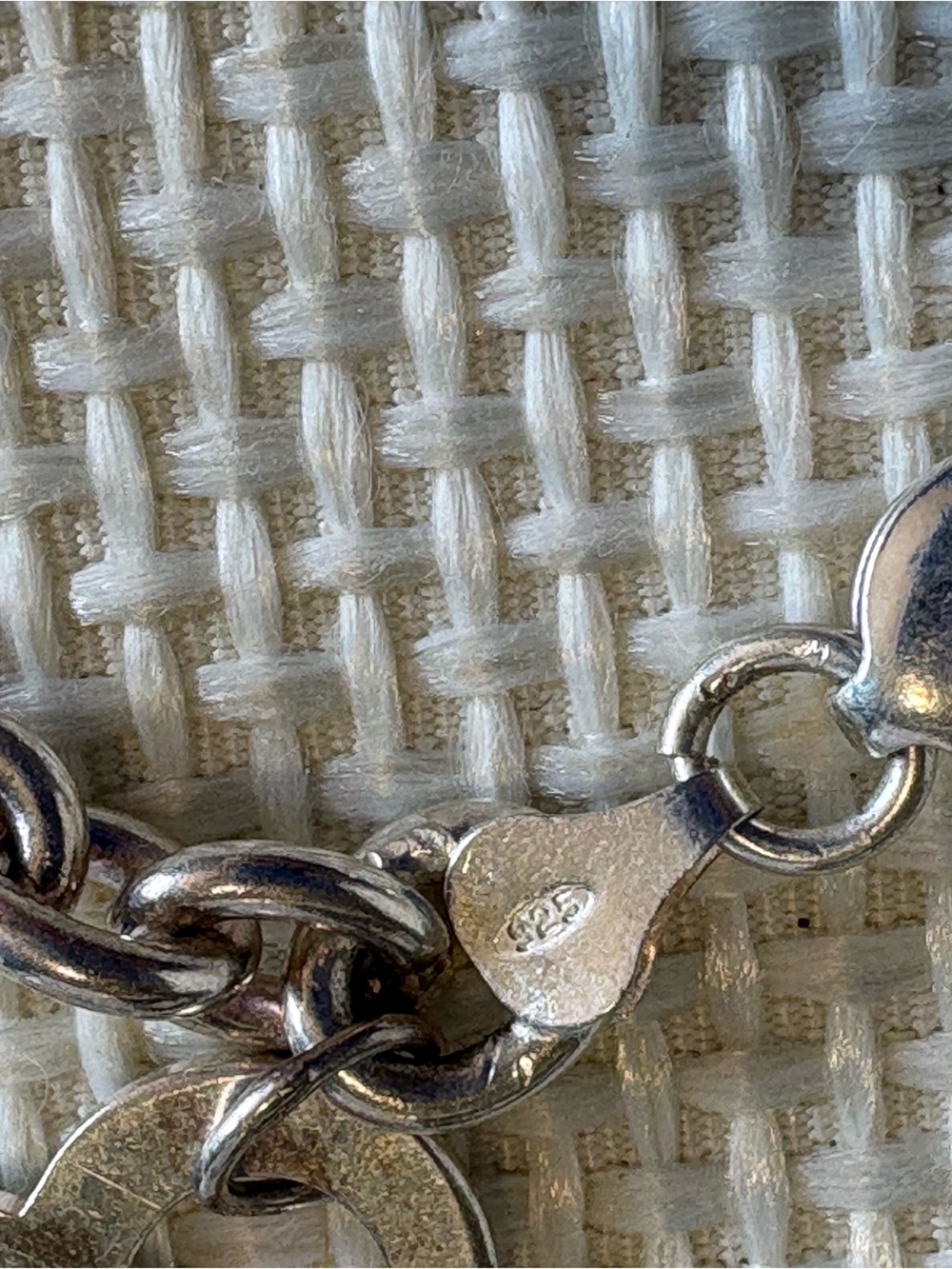 Sterling Silver 925 Thick Chain Bracelet Heart Charm - Picture 5 of 6
